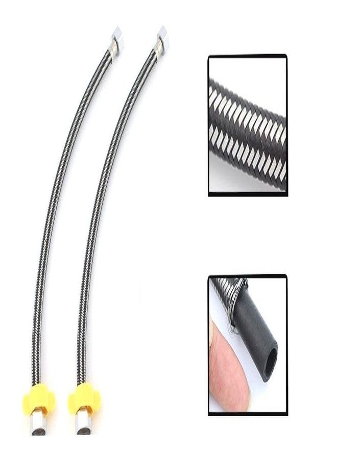 MLD for Geyser 304 Grade Stainless Steel Straight Thread Faucet Hose Replacement Connection Pipe for Geysers (1/2-inch, 24-inch) - 2 Pieces - Image 2